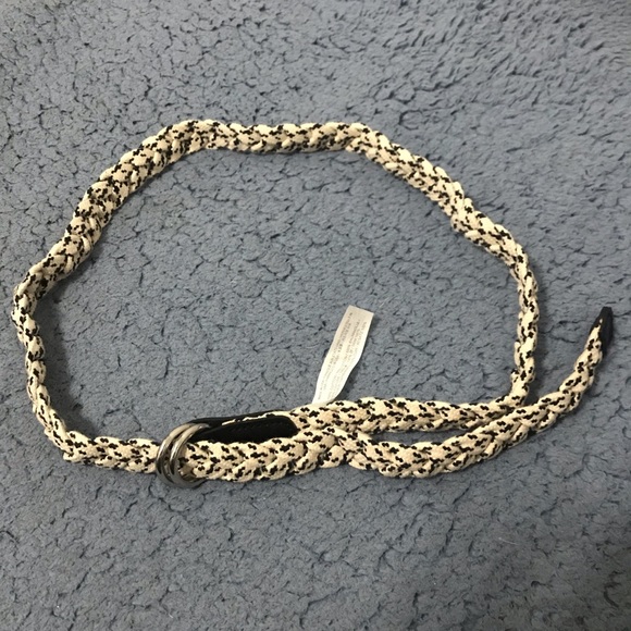 J Crew Black and White Braided Belt - Picture 5 of 6